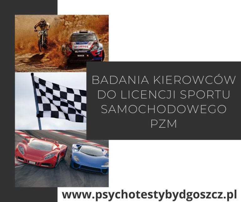 Testy psychologiczne do licencji sportu samochodowego PZM